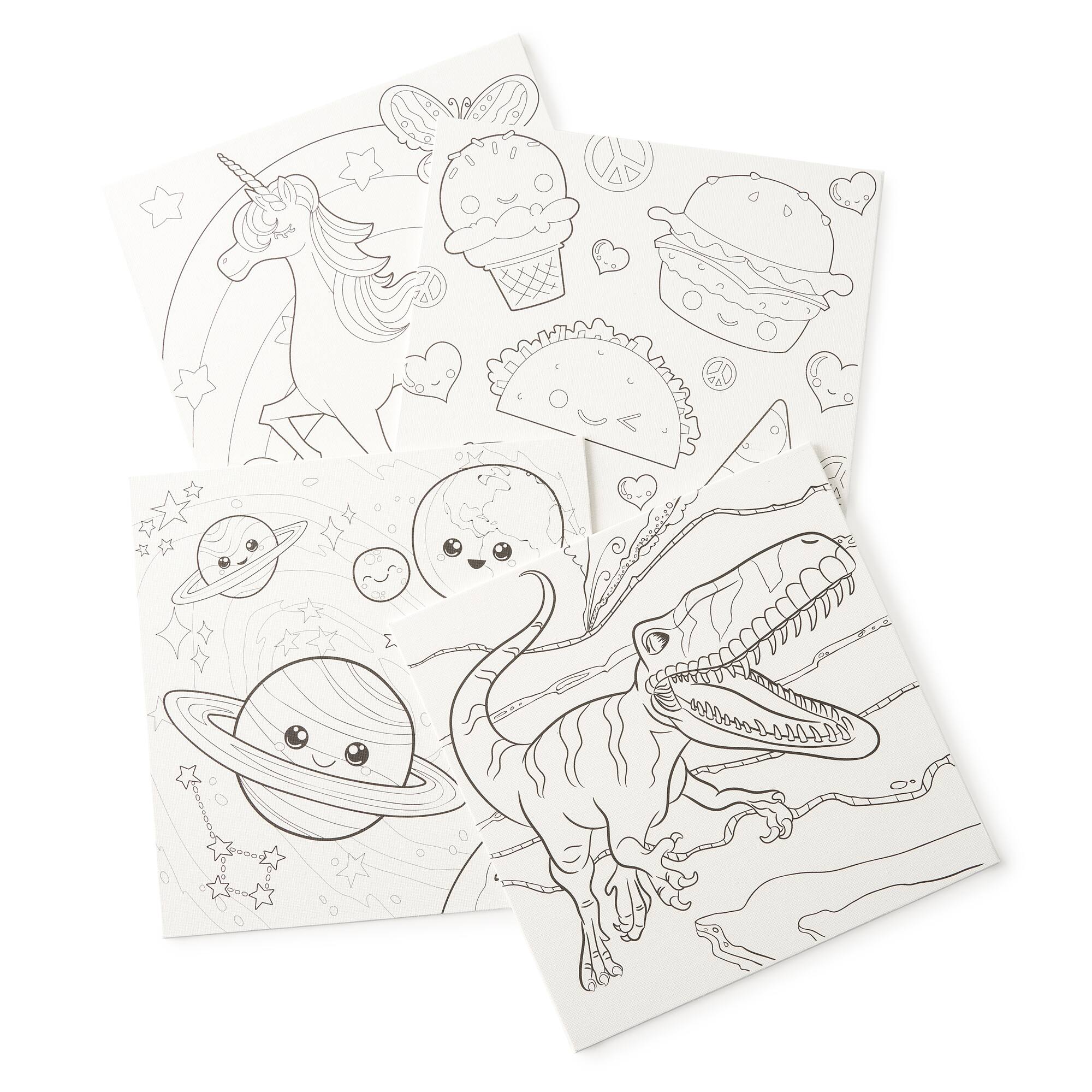 Pre-Printed Canvas Panels By Creatology™, 8 Pack